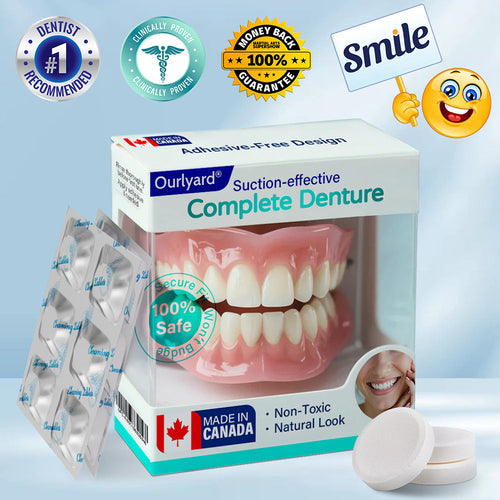 ✅ Made and Shipped from Canada | Ourlyard® Suction-fit Complete Denture☘️