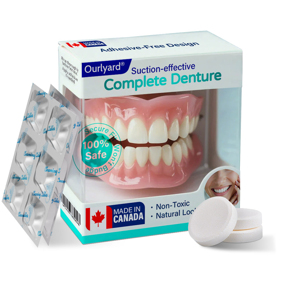 ✅ Made and Shipped from Canada | Ourlyard® Suction-fit Complete Denture☘️